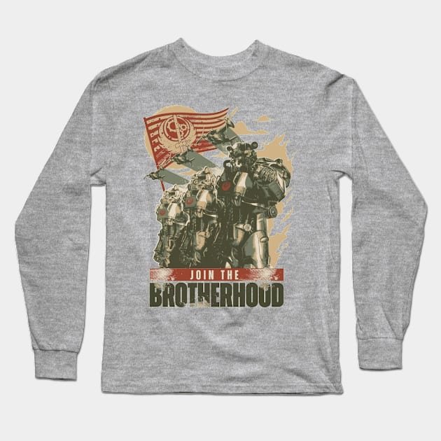 JOIN THE BROTHERHOOD Long Sleeve T-Shirt by thedeuce